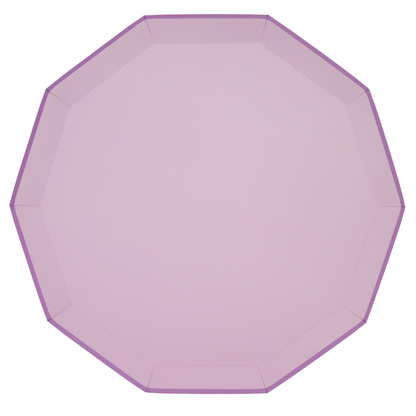 Lilac Dinner Paper Plates