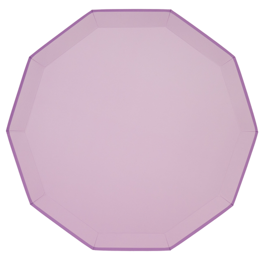 Lilac Dinner Paper Plates