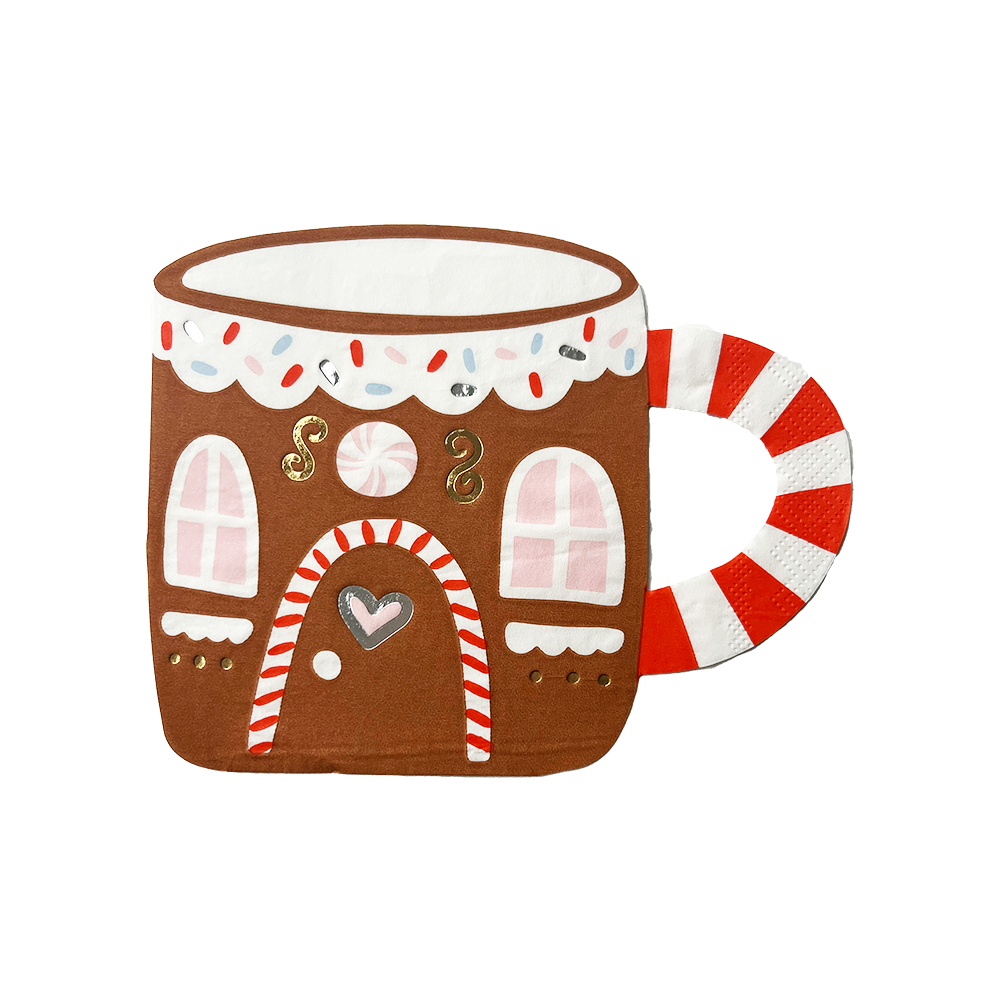 Gingerbread House Mug Napkins