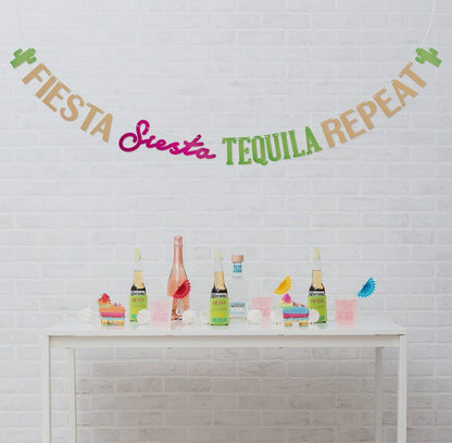 Fiesta Siesta Tequila Repeat Party Banner