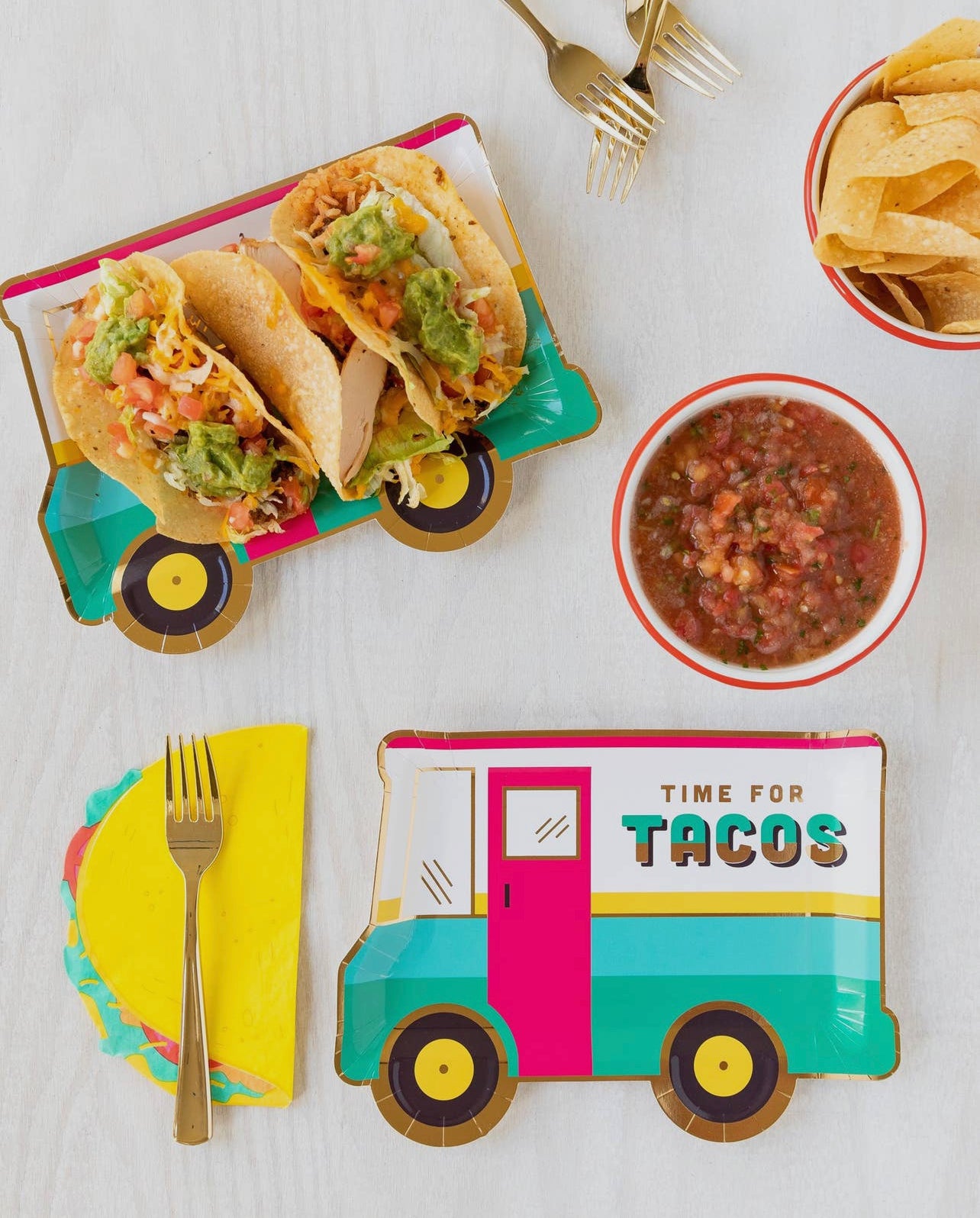 Taco Truck Shaped Plate