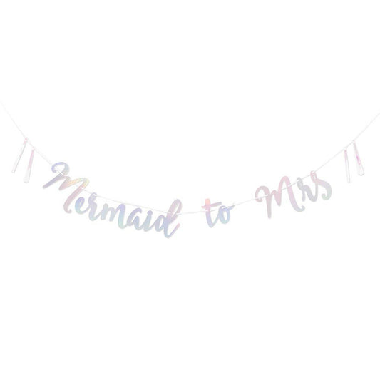 Mermaid To Mrs Party Banner