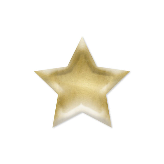 Gold Star Shaped Plate