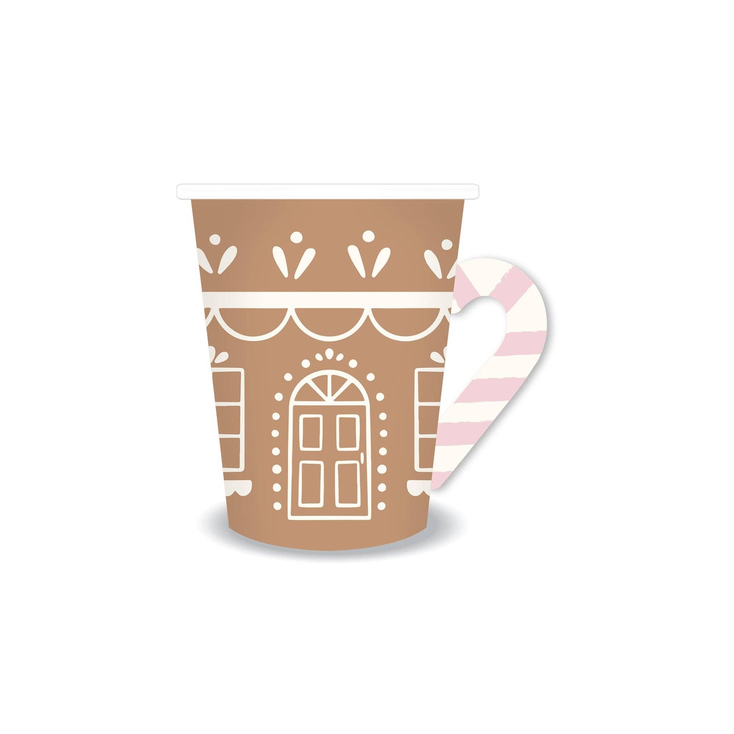 Gingerbread House Paper Party Cup With Handle