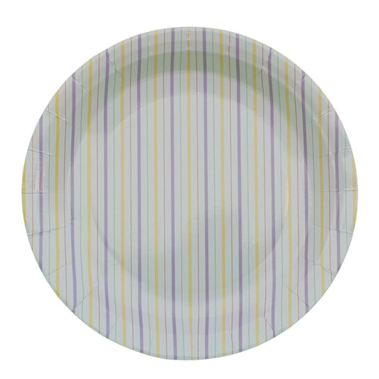Multicolor Fine Stripes Plates