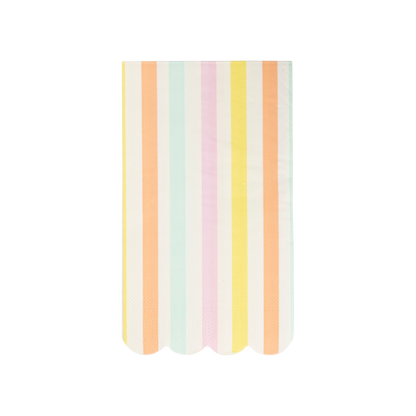 Spring Stripe Scallop Napkin