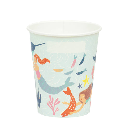 Mermaid Party Cups - 8 Pack